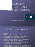 Sampling Distribution & Distribusi Normal: Dr. Sunarjo, DR, MS, MSC