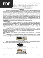 Advanced Military Robot for Land Mine Detection and Surveillance 