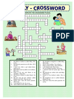 Read The Clues and Complete The Crossword Puzzle.: Across Down