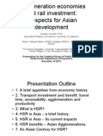 Agglomeration Economies and Rail Investment: Prospects For Asian Development