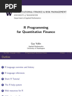 R Programming For Quantitative Finance: Guy Yollin