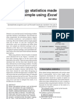 Statistics Review Using Excel