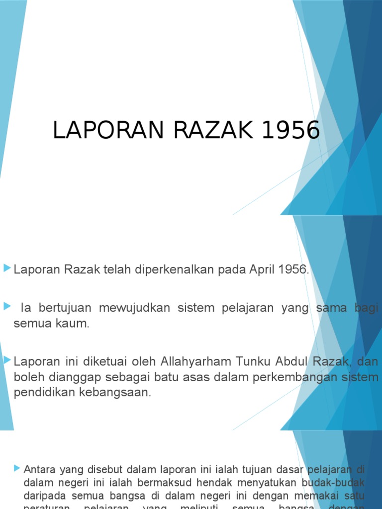 Laporan Razak 1956