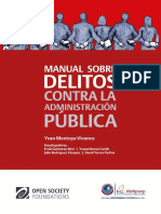 Manual Sobre Delitos Contra La Administración Pública PDF