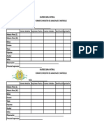 Formato de Registro de Almacenaje de Materiales