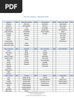 Lista de Compras Supermercado