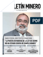 Mario Pereira, Director de Sernageomin: "La Puesta en Marcha de La Ley de Cierre No Ha Estado Exenta de Complejidades"