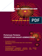 Pengertian Dasar Administrasi dan Manajemen