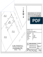 Plano Perimetrico (Coordenadas UTM) : ESCALA: 1 / 250
