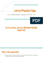Research To Practice Gap Presentation
