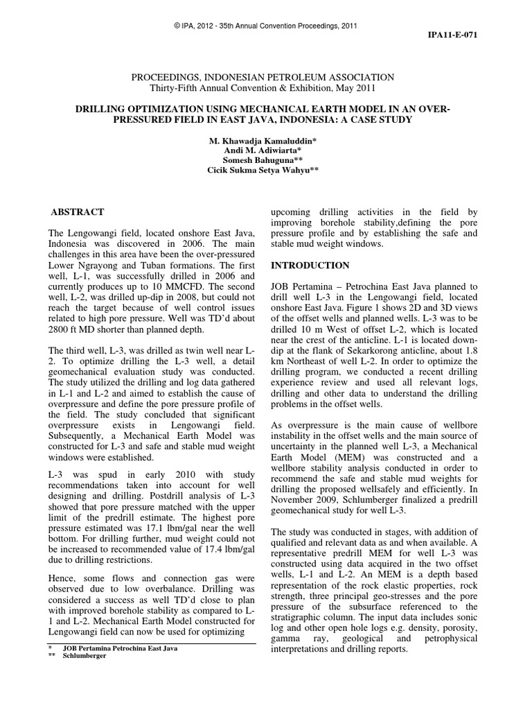 1.5.3.7.2 Paper Aapg (2011) Drilling Optimization Using Mechanical