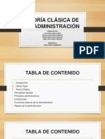 Diapositivas.. Teoría Clásica de La Administración