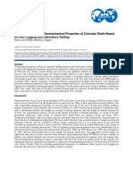 1.5.2.5.2 Paper (2013) - SPE-165392-MS Characterizations On Geomechanical Properties of Colorado Shale Based