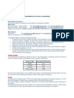 Procedimientos, Politicas & Condiciones