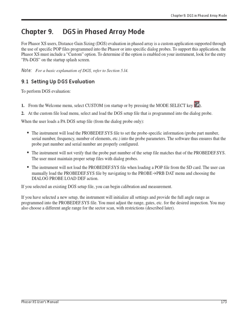 DGS Setup in Phasor XS Manual | PDF | Parameter (Computer Programming ...