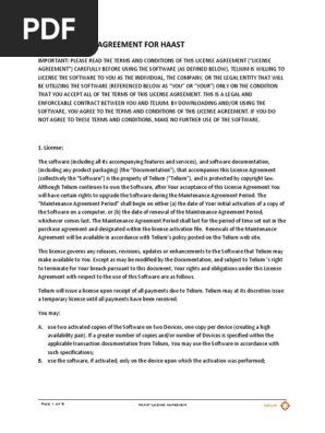 License Agreement