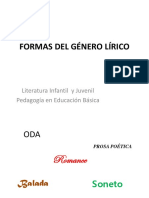 Formas Del Genero Lirico