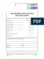 Non-Destructive Testing Qualification: Tel: +44 (0) 1604-259-056. Fax: +44 (0) 1604-231-489