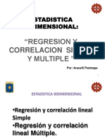 Regresión y Correlación Simple y Multiple