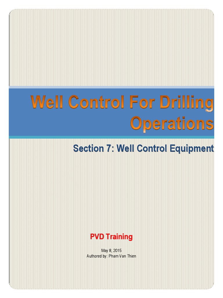 Well Control Equipment PDF | PDF | Blowout (Well Drilling) | Hydraulic ...