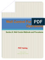 Well Control Methods and Procedures Section