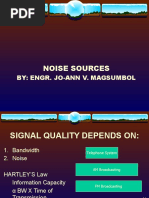 Noise Sources: By: Engr. Jo-Ann V. Magsumbol