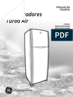 Guia do usuário para modelos de refrigeradores Turbo Air REGE420CDM2A1BR REGE420CDM2A2BR REGE470CDM2A1BR