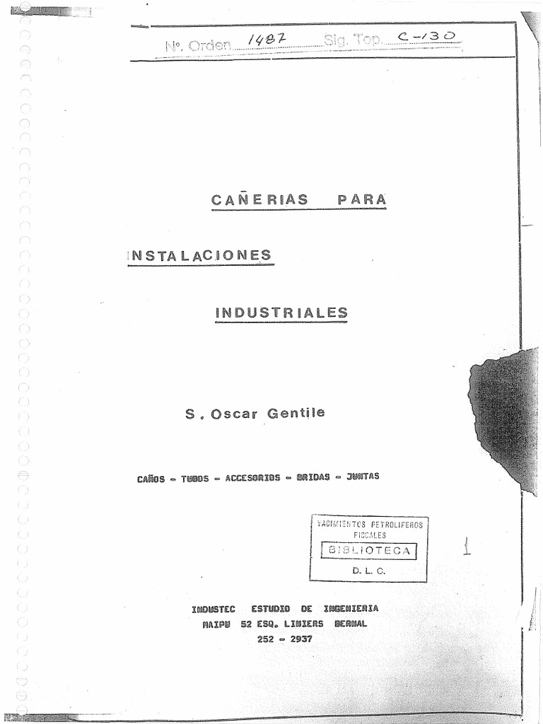 Cañerías para Instalaciones Industriales | PDF