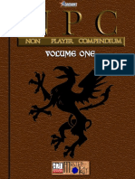 d20 Adamant Entertainment NPC (Non Player Compendium) Volume 1