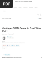 Creating An ODATA Service For Smart Tables Part 1 - SAP Blogs