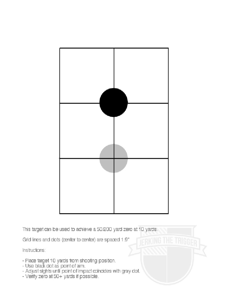 10 Yard 50 0 Zero Target Pdf