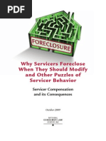 Why Sevicers Foreclose
