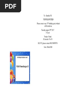 Invitation Card