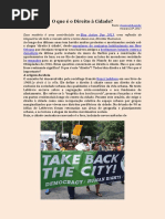 O Que é o Direito à Cidade