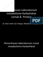 Pemeriksaan Lab Metabolisme Karbo, Lemak & Protein