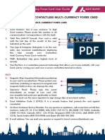 Usage Guide For Contactless Multi Currency Forex Card