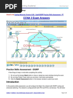 Scaling Networks (Version 6.00) - ScaN EIGRP Practice Skills Assessment - PT Answers