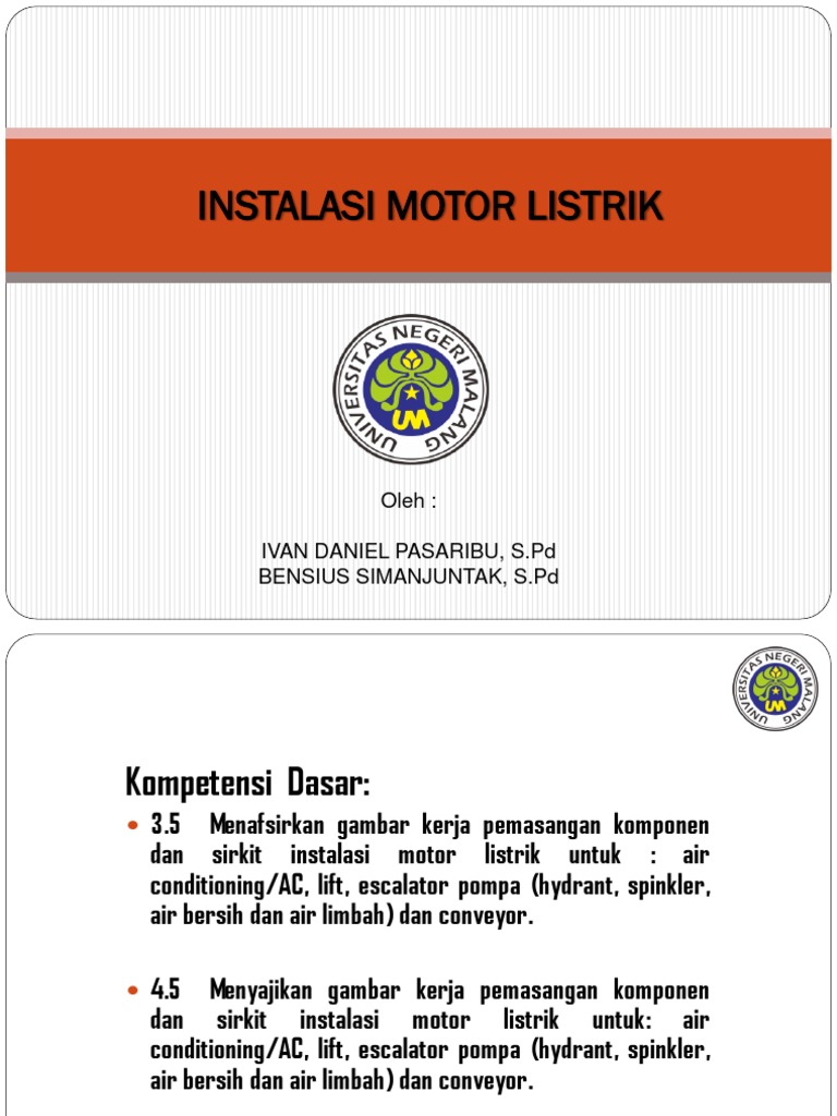 Instalasi Motor Listrik | PDF