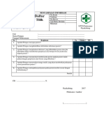 Daftar Tilik Penyampaian Informasi