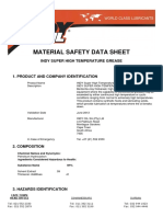 Super High Temp Grease MSDS