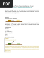 Contoh Soal Dan Pembahasan Usaha Dan Energi