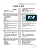 Learning Styles Questionnaire