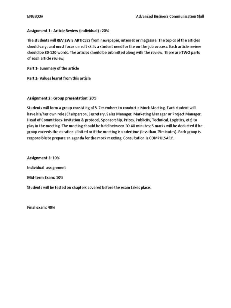 Advanced Business Communication Skills | PDF