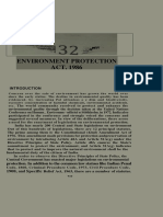 Environment Protection ACT, 1986: Protection. in Addition To The Common Law Statues Like Indian Penal 1908, and Specific