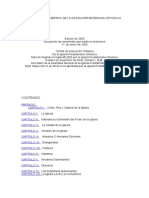 La Forma de Gobierno de La Iglesia Presbiteriana Ortodoxa