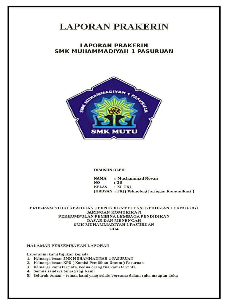 Laporan Prakerin Tkj
