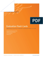 Evaluation Flash Cards