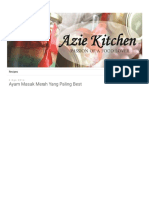 Azie Kitchen: Ayam Masak Merah Yang Paling Best