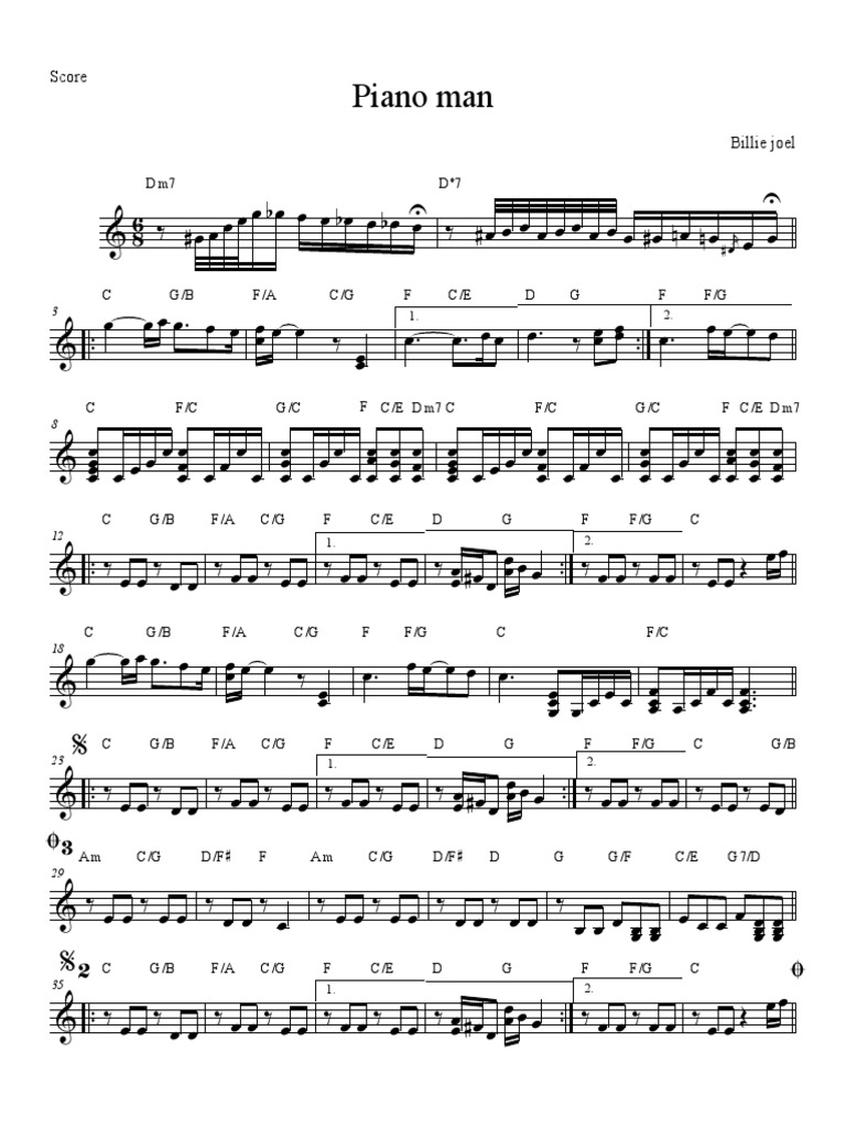 Piano Man | PDF