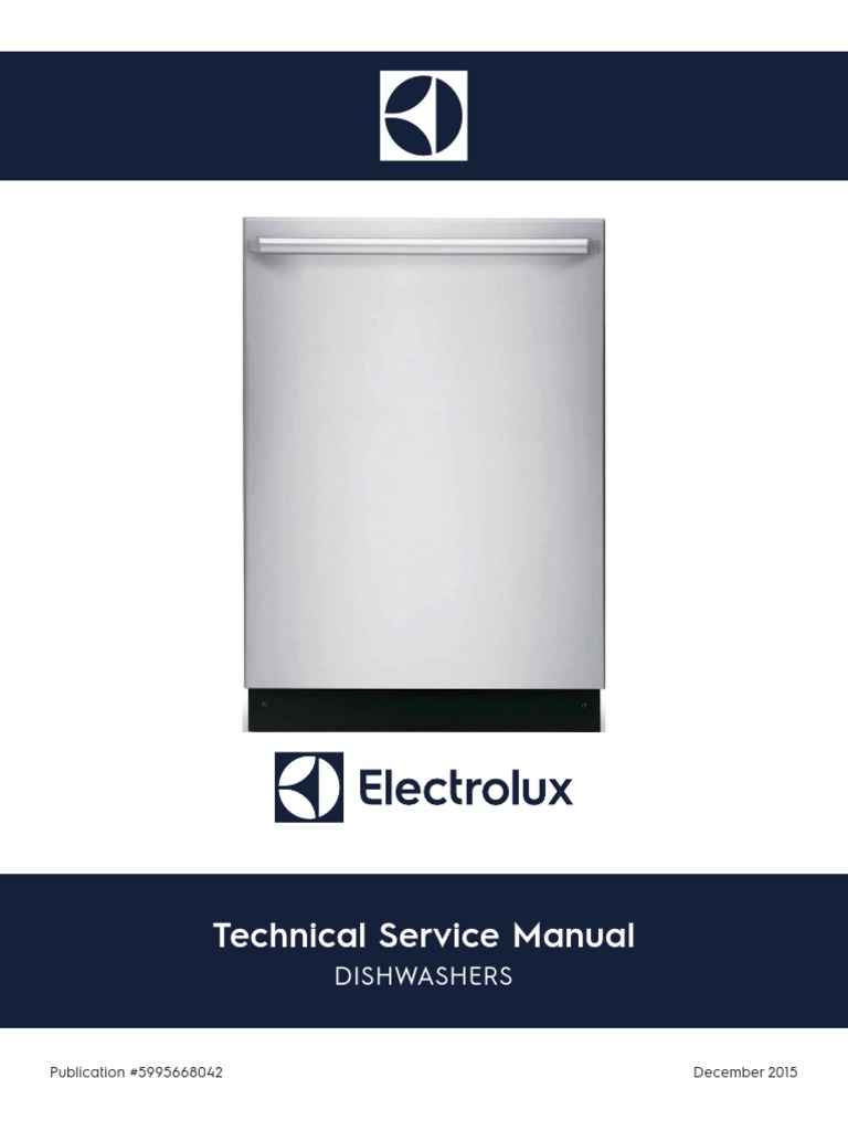 322179154 5995668042 Electrolux Technical Service Manual Dishwasher